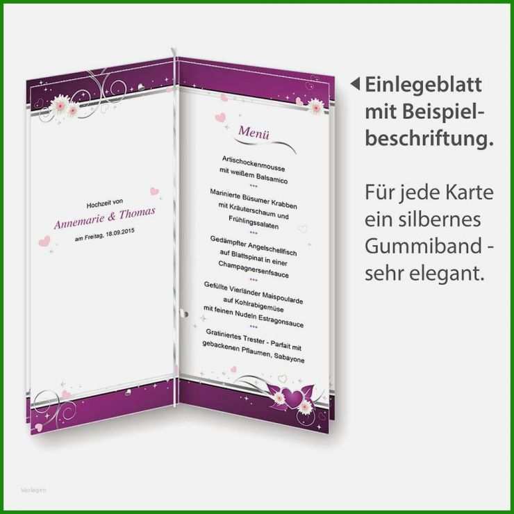 Word Vorlage Menükarte Hochzeit Vorlage