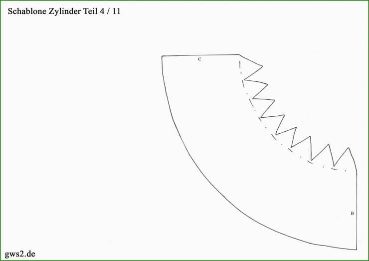 Zylinder Vorlage Zum Basteln